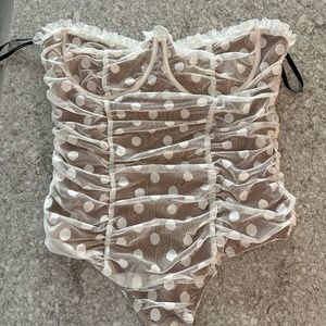 Majorelle Polka Dot Bodysuit